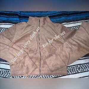 Women's Tan Straight Leg Pants & Jumpsuit Set